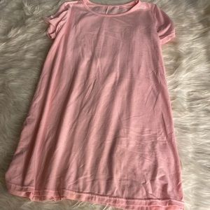 Light pink t shirt dress